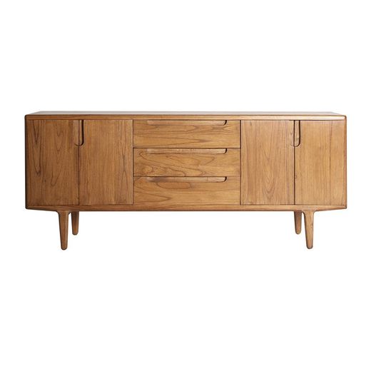 Mindi houten dressoir in naturel, 181 x 42 x 76 cm | Moeras