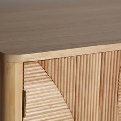 Aparador de madera de paulownia en color natural, 140 x 42 x 75 cm | Nordby