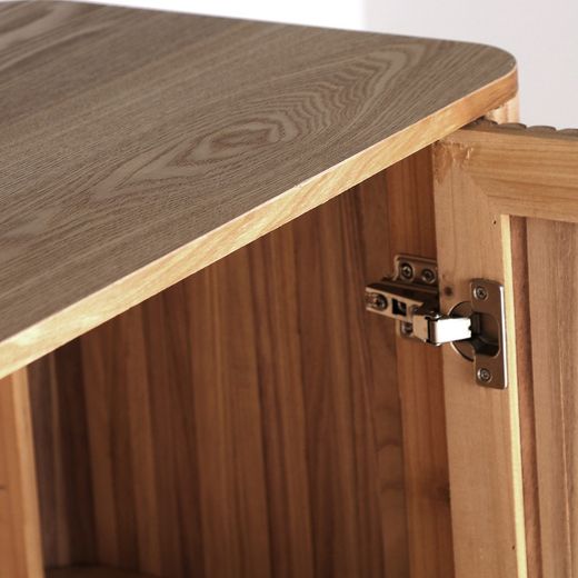 Dressoir van paulowniahout in naturel, 160 x 40 x 90 cm | Skagen