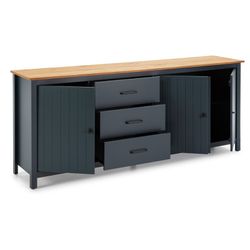 Skänk i blå furu, 190 x 40 x 80 cm | Miranda