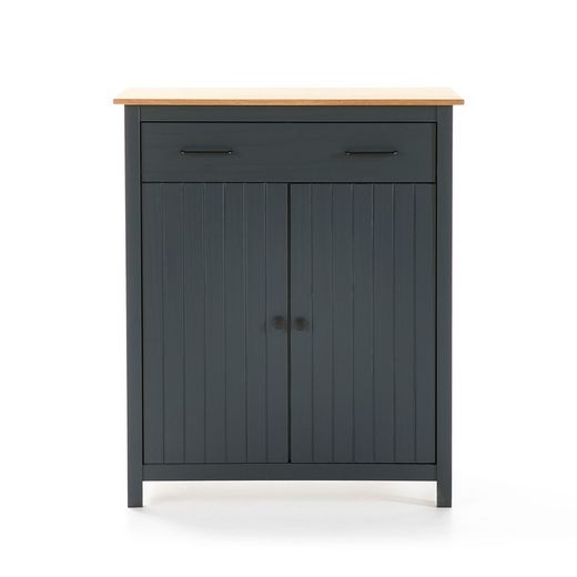 Living room set consisting of a display case and sideboard in blue | Miranda