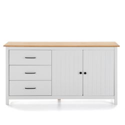 Living room set consisting of a TV stand, a 150 cm sideboard, and a white coffee table | Miranda