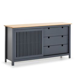Grijs grenen dressoir, 150 x 40 x 80 cm