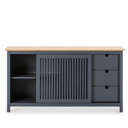 Grijs grenen dressoir, 150 x 40 x 80 cm