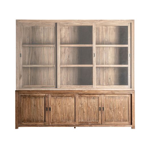 Aparador de madera de teca reciclada en marrón, 240 x 55 x 77 cm | Nysted