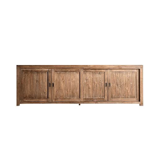Aparador de madera de teca reciclada en marrón, 240 x 55 x 77 cm | Nysted