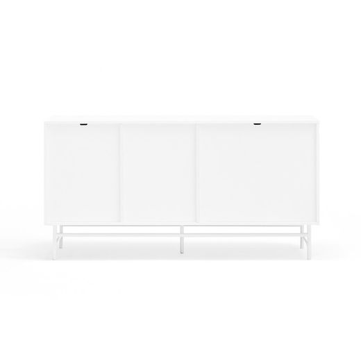 Λευκό ξύλινο μπουφέ, 150 x 47 x 77 εκ. | Σημείο