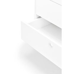 Λευκό ξύλινο μπουφέ, 150 x 47 x 77 εκ. | Σημείο