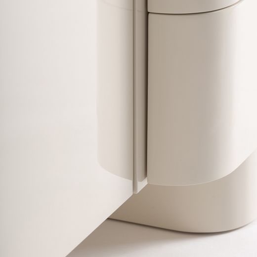 Aparador de madera en blanco roto, 220 x 50 x 80 cm | Haton