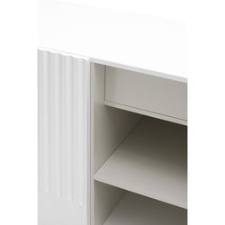 Λευκό και κρεμ ξύλινο μπουφέ, 150 x 46 x 70 εκ. | δωρικός