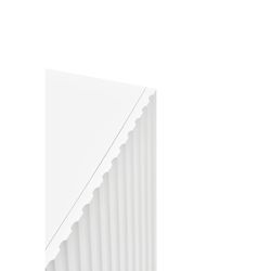 Λευκό και κρεμ ξύλινο μπουφέ, 150 x 46 x 70 εκ. | δωρικός