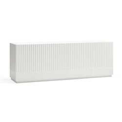 White and cream wooden sideboard, 200 x 46 x 70 cm | Doric