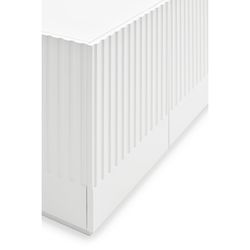 White and cream wooden sideboard, 200 x 46 x 70 cm | Doric