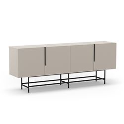 Cream-coloured wooden sideboard, 200 x 40 x 77.9 cm | Eldia