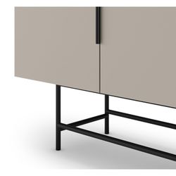 Cream-coloured wooden sideboard, 200 x 40 x 77.9 cm | Eldia