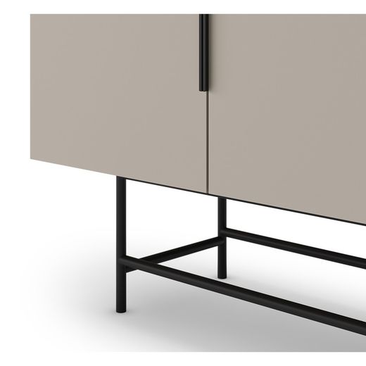 Cream-coloured wooden sideboard, 200 x 40 x 77.9 cm | Eldia