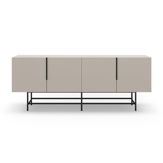 Cream-coloured wooden sideboard, 200 x 40 x 77.9 cm | Eldia