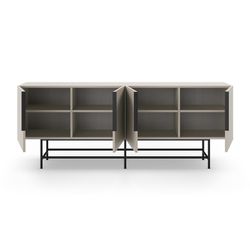Cream-coloured wooden sideboard, 200 x 40 x 77.9 cm | Eldia