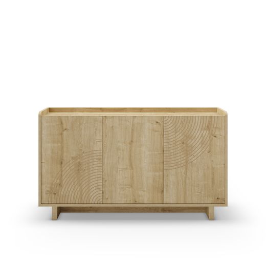 Wooden sideboard in oak color, 140 x 40 x 80 cm | Daira