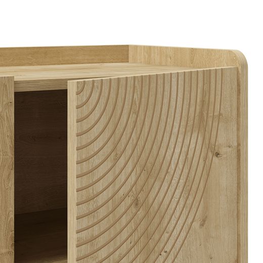 Wooden sideboard in oak color, 140 x 40 x 80 cm | Daira