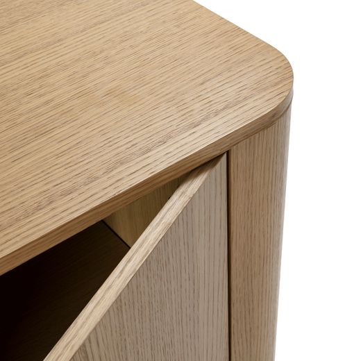 Buffet en bois couleur chêne, 180 x 40 x 75 cm | Padoc