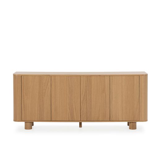 Buffet en bois couleur chêne, 180 x 40 x 75 cm | Padoc