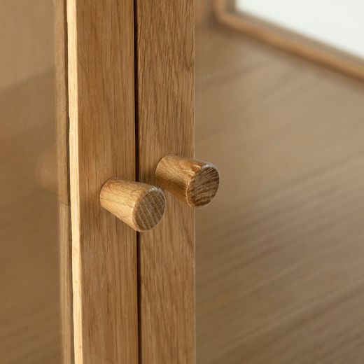 Buffet en bois couleur chêne, 180 x 40 x 80 cm | Ceci