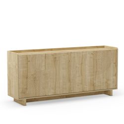 Drewniana komoda w kolorze dębu, 180 x 40 x 80 cm | Daira