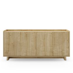 Drewniana komoda w kolorze dębu, 180 x 40 x 80 cm | Daira