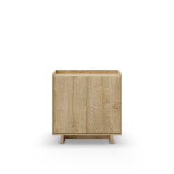 Drewniana komoda w kolorze dębu, 80 x 40 x 80 cm | Daira