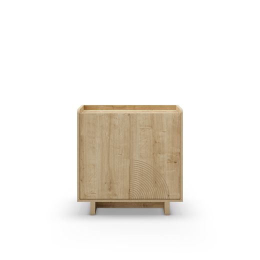 Drewniana komoda w kolorze dębu, 80 x 40 x 80 cm | Daira
