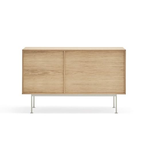 Oak and cream wooden sideboard, 128 x 45 x 80 cm | Yoko
