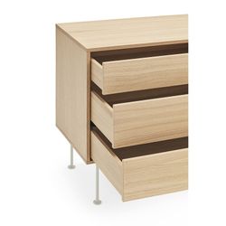 Oak and cream wooden sideboard, 145 x 45 x 80 cm | Yoko
