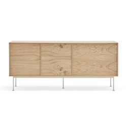Oak and cream wooden sideboard, 145 x 45 x 80 cm | Yoko