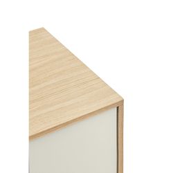 Oak and cream wooden sideboard, 145 x 45 x 80 cm | Yoko