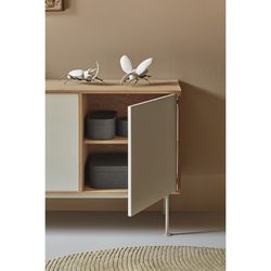 Oak and cream wooden sideboard, 145 x 45 x 80 cm | Yoko