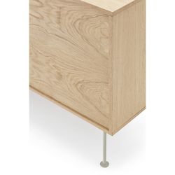 Oak and cream wooden sideboard, 145 x 45 x 80 cm | Yoko