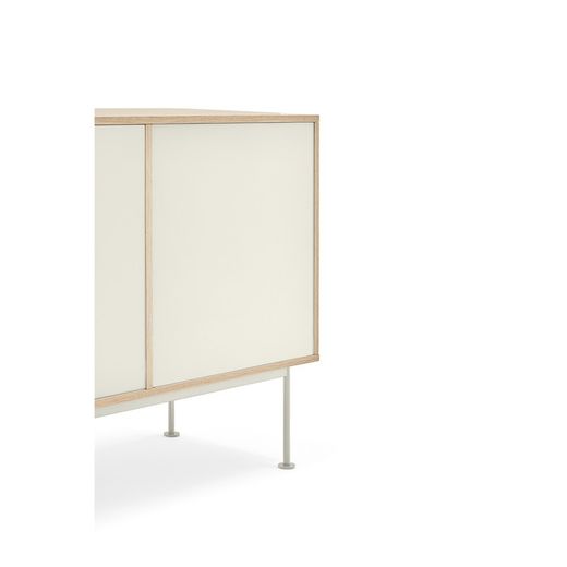 Oak and cream wooden sideboard, 145 x 45 x 80 cm | Yoko