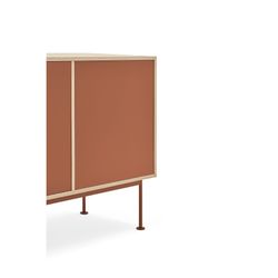 Wooden sideboard in oak and tile, 180 x 45 x 80 cm | Yoko