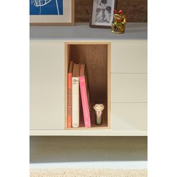 Cream wood sideboard, 136.8 x 40 x 76 cm | Corvo
