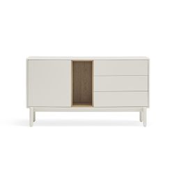 Cream wood sideboard, 136.8 x 40 x 76 cm | Corvo