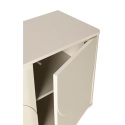 Cream wooden sideboard, 180 x 40 x 75 cm | Solei