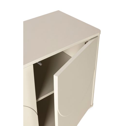 Cream wooden sideboard, 180 x 40 x 75 cm | Solei