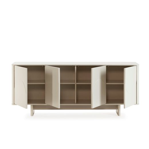 Cream wooden sideboard, 180 x 40 x 75 cm | Solei