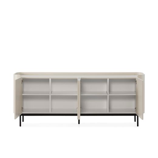 Cream-colored wooden sideboard, 200 x 40 x 80 cm | Willa