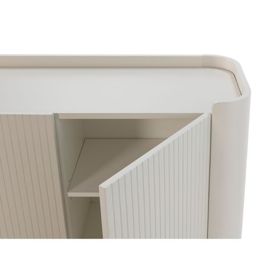 Cream-colored wooden sideboard, 200 x 40 x 80 cm | Willa