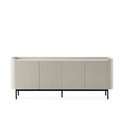 Cream-colored wooden sideboard, 200 x 40 x 80 cm | Willa
