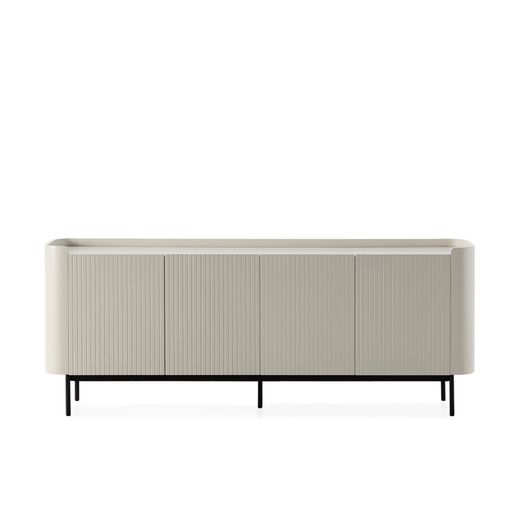 Cream-colored wooden sideboard, 200 x 40 x 80 cm | Willa