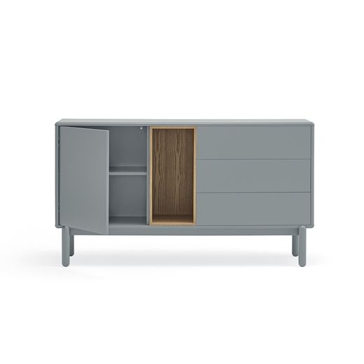 Pearl Grey Wooden Sideboard, 136.8 x 40 x 76 cm | Corvo