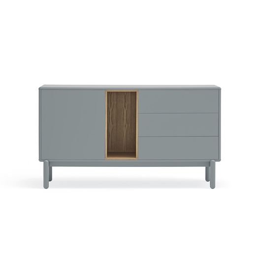 Pearl Grey Wooden Sideboard, 136.8 x 40 x 76 cm | Corvo